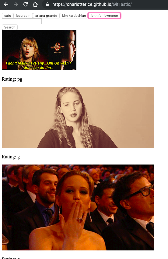 Giphy Screenshot